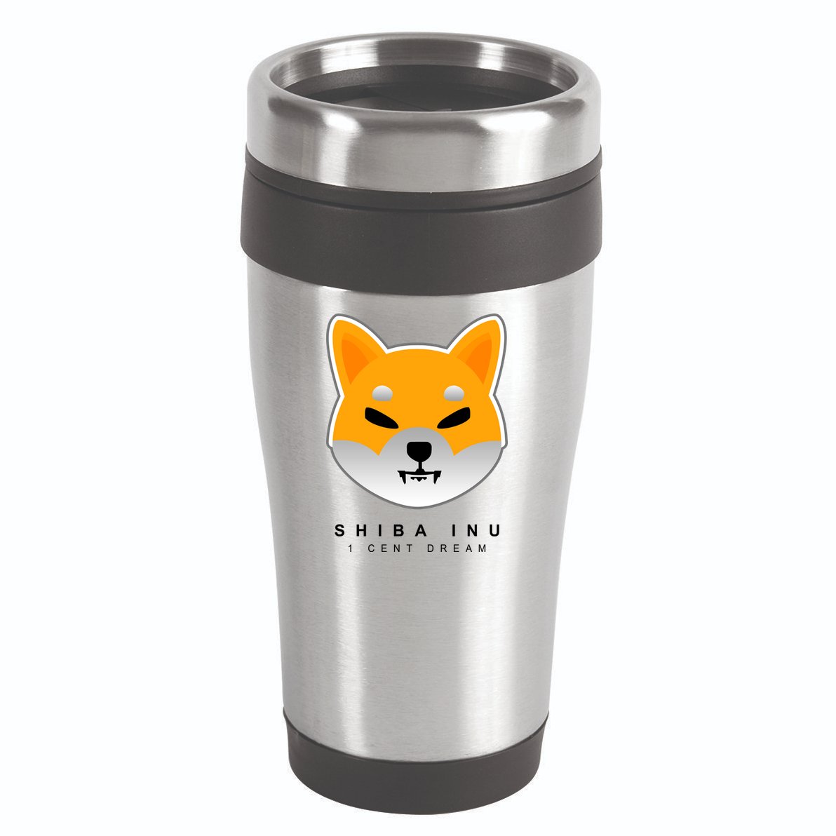 Shiba Inu 1 Cent Dream Crypto Trading 16oz Travel Tumbler