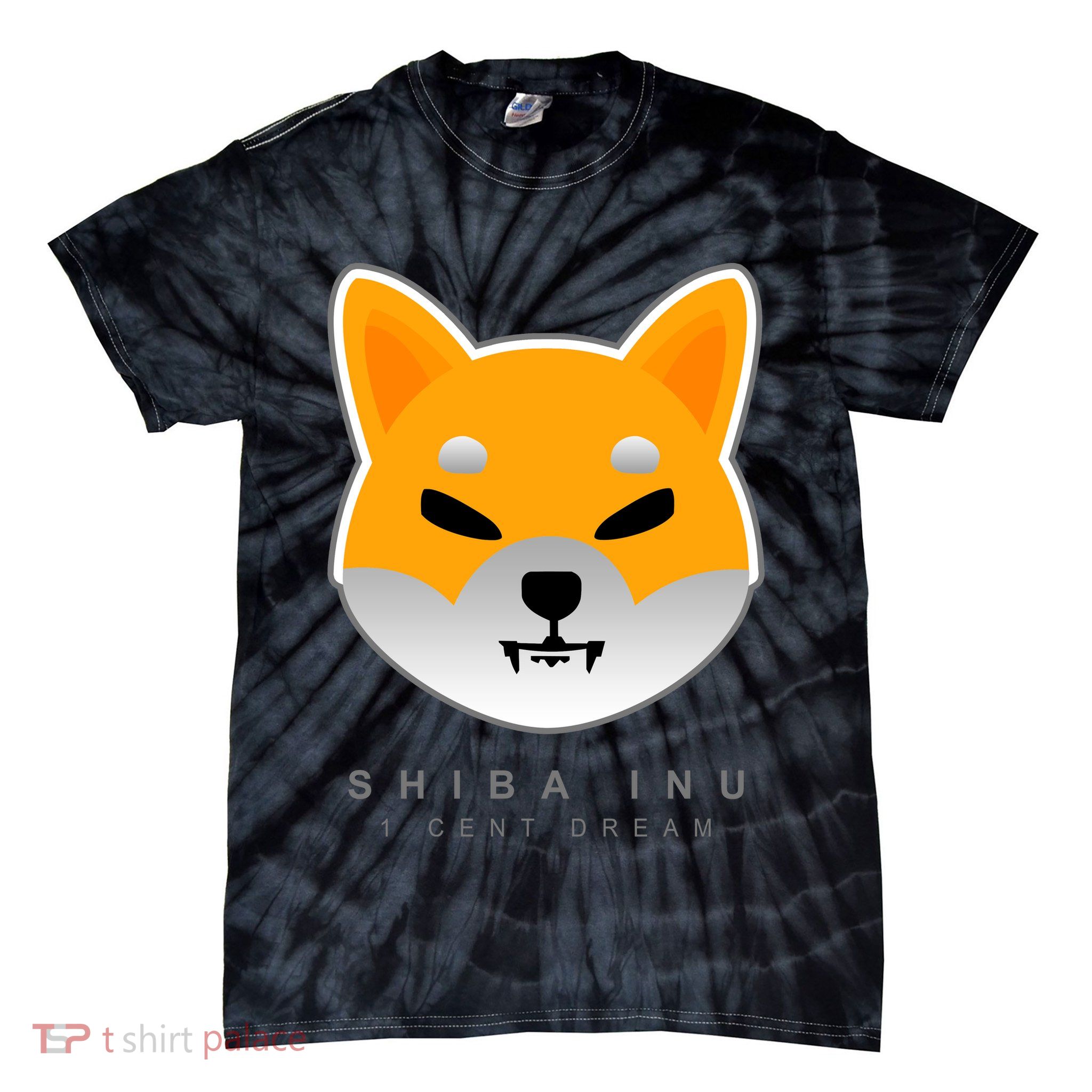 Shiba Inu 1 Cent Dream Crypto Trading Tie-Dye T-Shirt