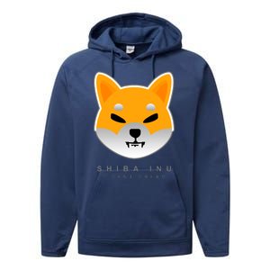 Shiba Inu 1 Cent Dream Crypto Trading Performance Fleece Hoodie