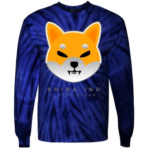 Shiba Inu 1 Cent Dream Crypto Trading Tie-Dye Long Sleeve Shirt