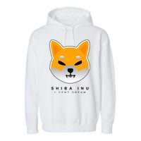 Shiba Inu 1 Cent Dream Crypto Trading Garment-Dyed Fleece Hoodie