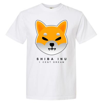 Shiba Inu 1 Cent Dream Crypto Trading Garment-Dyed Heavyweight T-Shirt