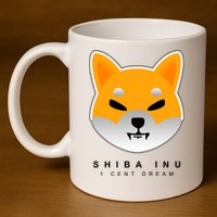 Shiba Inu 1 Cent Dream Crypto Trading 11oz C Handle Ceramic Mug
