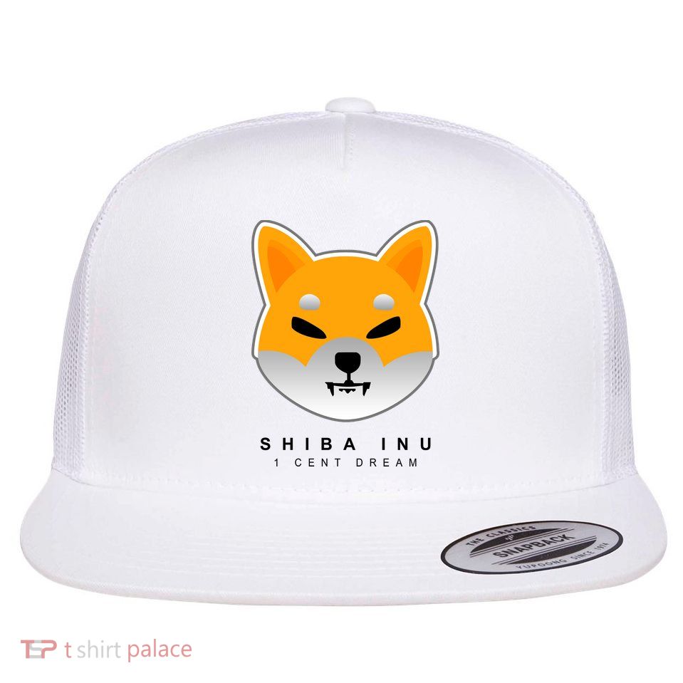 Shiba Inu 1 Cent Dream Crypto Trading Flatbill Hat