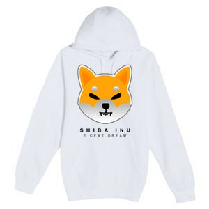 Shiba Inu 1 Cent Dream Crypto Trading Premium Pullover Hoodie