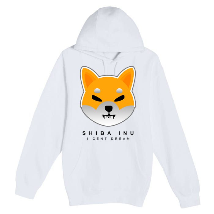 Shiba Inu 1 Cent Dream Crypto Trading Premium Pullover Hoodie