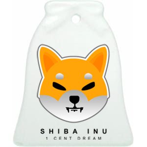 Shiba Inu 1 Cent Dream Crypto Trading Ceramic Bell Ornament