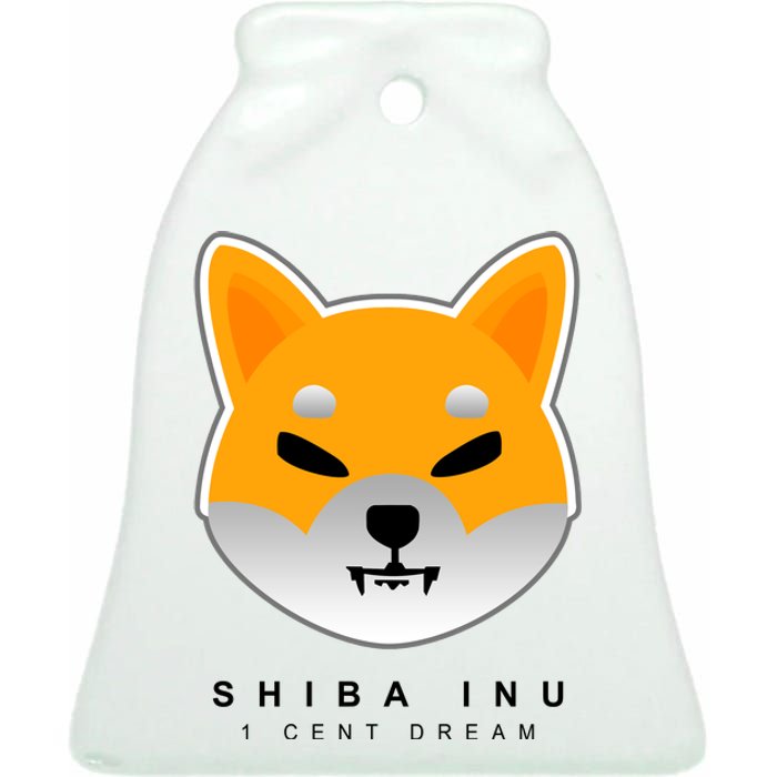 Shiba Inu 1 Cent Dream Crypto Trading Ceramic Bell Ornament