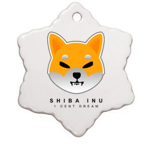 Shiba Inu 1 Cent Dream Crypto Trading Ceramic Star Ornament