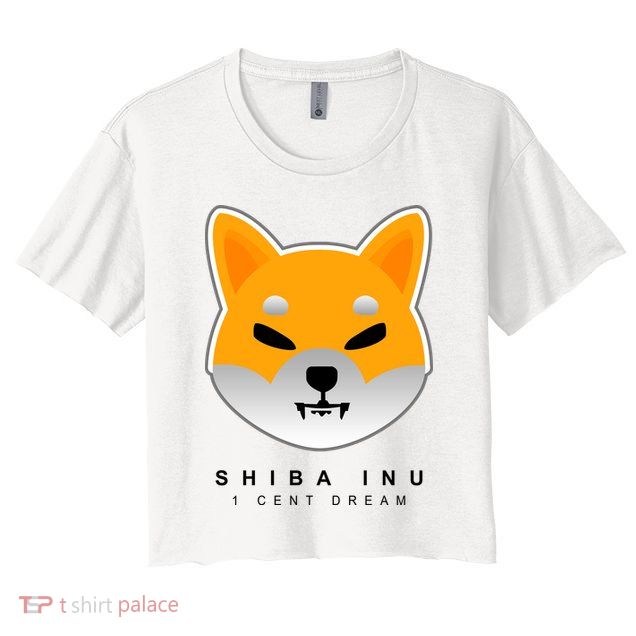 Shiba Inu 1 Cent Dream Crypto Trading Crop Top