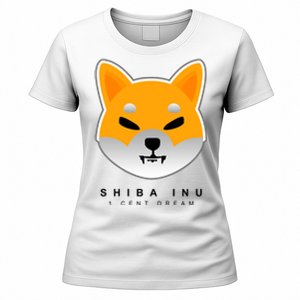 Shiba Inu 1 Cent Dream Crypto Trading Women's T-Shirt