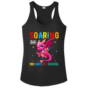 Soaring Into 100 Days Of School Dragon 100 Days Smarter Gift Ladies PosiCharge Competitor Racerback Tank