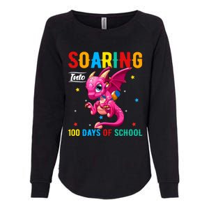 Soaring Into 100 Days Of School Dragon 100 Days Smarter Gift Womens California Wash Sweatshirt