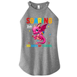 Soaring Into 100 Days Of School Dragon 100 Days Smarter Gift Women's Perfect Tri Rocker Tank