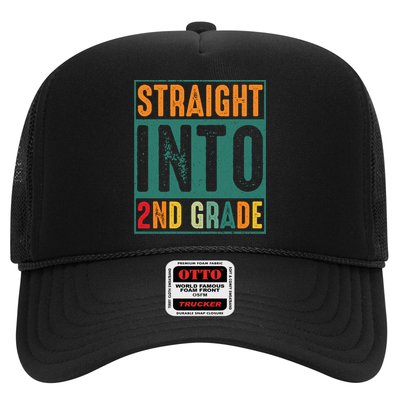 Straight Into 2Nd Grade Retro Vintage Team Second Grade Gift Trucker Hat