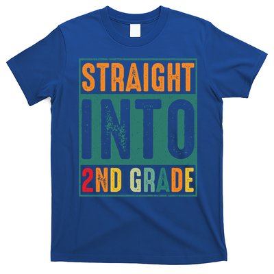 Straight Into 2Nd Grade Retro Vintage Team Second Grade Gift T-Shirt