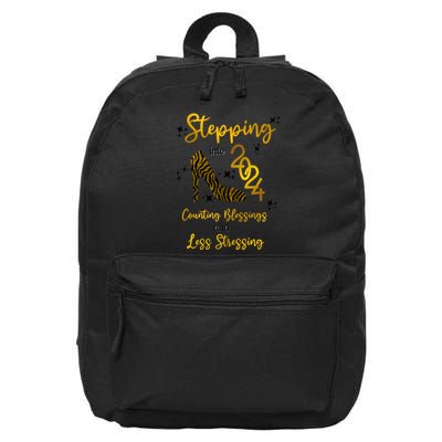 Stepping Into 2024 Counting Blessings And Less Stressing 16 in Basic Backpack