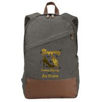 Stepping Into 2024 Counting Blessings And Less Stressing Cotton Canvas Backpack