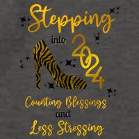 Stepping Into 2024 Counting Blessings And Less Stressing Vector Backpack