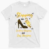 Stepping Into 2024 Counting Blessings And Less Stressing T-Shirt