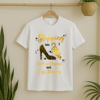 Stepping Into 2024 Counting Blessings And Less Stressing T-Shirt