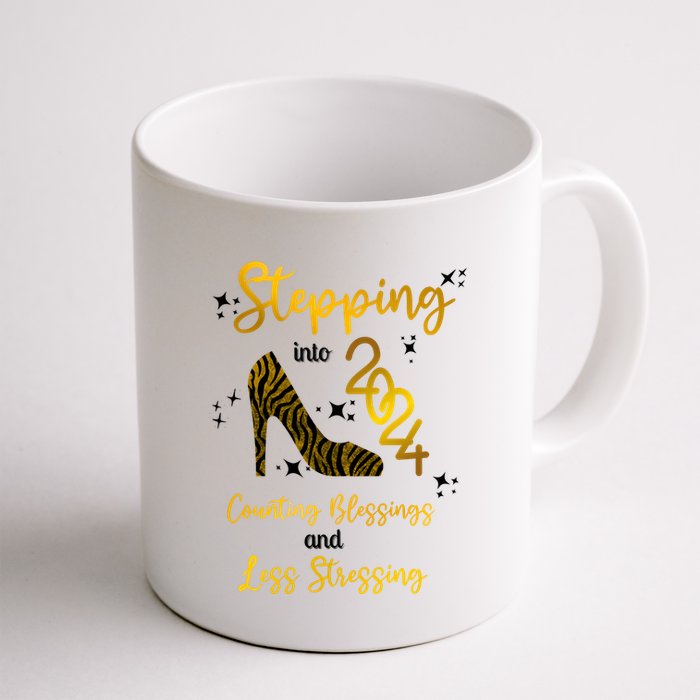 Stepping Into 2024 Counting Blessings And Less Stressing Mug