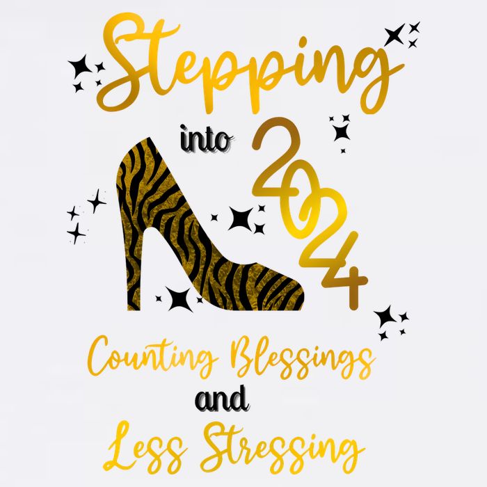 Stepping Into 2024 Counting Blessings And Less Stressing Mug