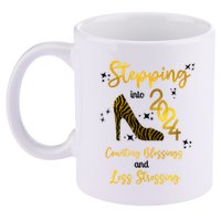 Stepping Into 2024 Counting Blessings And Less Stressing 11oz C Handle Ceramic Mug