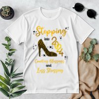 Stepping Into 2024 Counting Blessings And Less Stressing Premium T-Shirt