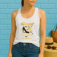 Stepping Into 2024 Counting Blessings And Less Stressing Womens Tank Top