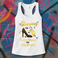 Stepping Into 2024 Counting Blessings And Less Stressing Womens Tank Top