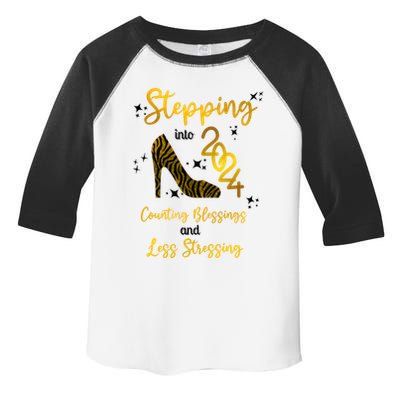 Stepping Into 2024 Counting Blessings And Less Stressing Toddler Fine Jersey T-Shirt