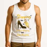 Stepping Into 2024 Counting Blessings And Less Stressing Tank Top