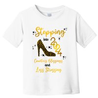 Stepping Into 2024 Counting Blessings And Less Stressing Toddler T-Shirt