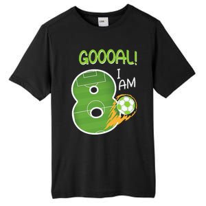 Soccer i'm 8 years old birthday Tall Fusion ChromaSoft Performance T-Shirt