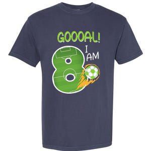 Soccer i'm 8 years old birthday Garment-Dyed Heavyweight T-Shirt