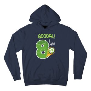 Soccer i'm 8 years old birthday Hoodie