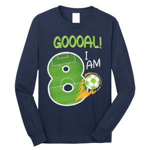 Soccer i'm 8 years old birthday Long Sleeve Shirt