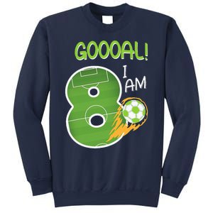 Soccer i'm 8 years old birthday Sweatshirt