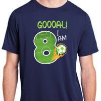 Soccer i'm 8 years old birthday Adult ChromaSoft Performance T-Shirt