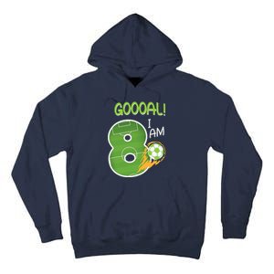 Soccer i'm 8 years old birthday Tall Hoodie