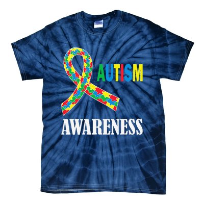 Social Interaction Autism Awareness Autistic Support Tie-Dye T-Shirt