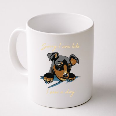 Sorry I Am Late I Saw A Dog Gift Funny Dog Lover Meaningful Gift Coffee Mug