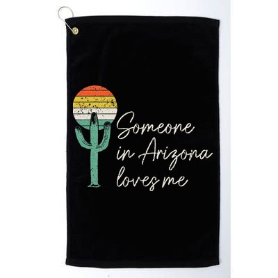 Someone In Arizona Loves Me Cactus AZ Vintage Golf Towel
