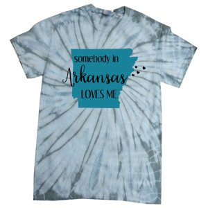 Somebody In Arkansas Loves Me State Tie-Dye T-Shirt