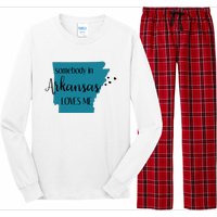 Somebody In Arkansas Loves Me State Long Sleeve Pajama Set