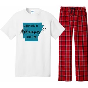 Somebody In Arkansas Loves Me State Pajama Set