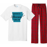 Somebody In Arkansas Loves Me State Pajama Set