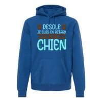 Sorry I Am Late I Saw A Dog Cute Gift Premium Hoodie