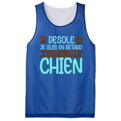 Sorry I Am Late I Saw A Dog Cute Gift Mesh Reversible Basketball Jersey Tank